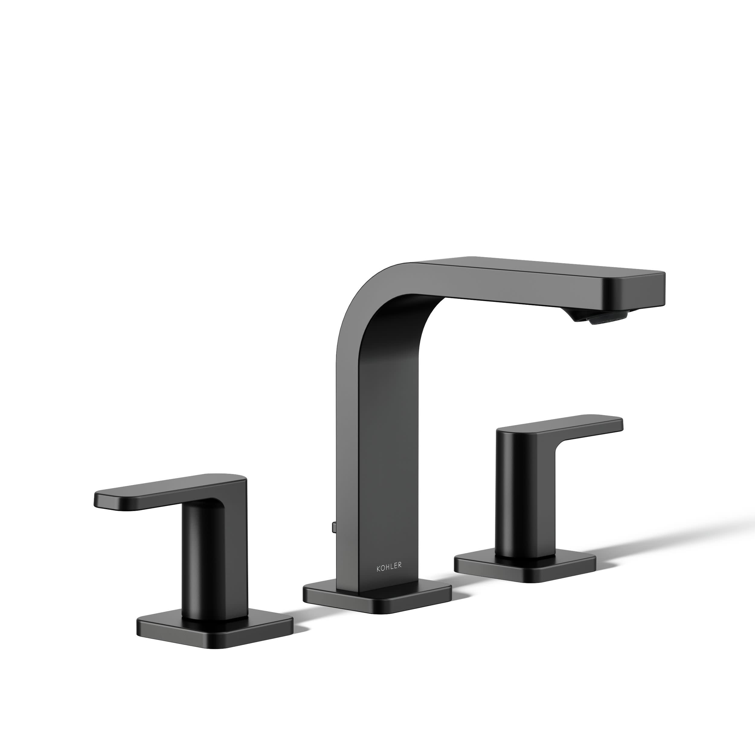 Kohler K-23484-4K-BL Parallel Widespread Bathroom Sink Faucet, 1.0